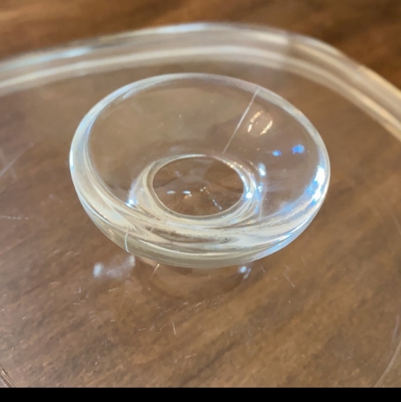 Kitchen Pyrex Corningware Clear Glass Lid Replacement Lid A9c Square With Rounded Edges Poshmark